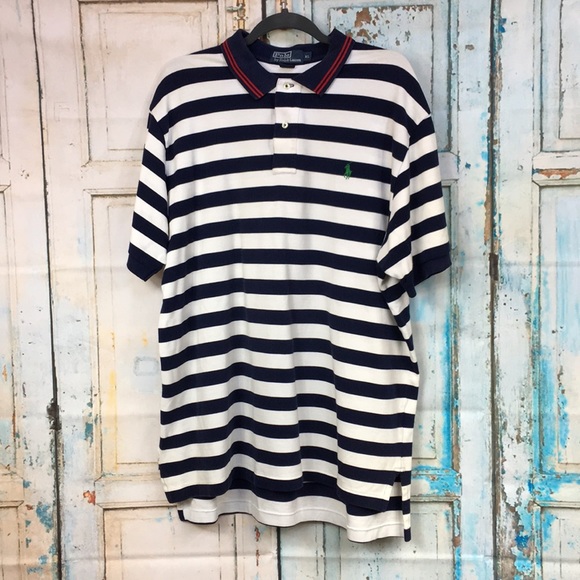 Polo Ralph Lauren Other - Polo By Ralph Lauren Navy & White Striped Men's XL